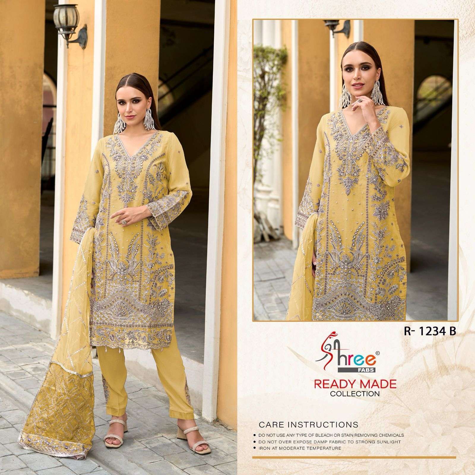 Shree Fabs R 1234 Colors ORGANZA WITH EMBROIDERY WORK PAKISTANI SALWAR KAMEEZ COLLECITON AT BEST WHOLESALE RATE